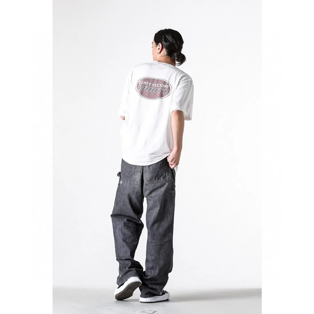 SAINT Mxxxxxx VANITY SS TEE/WHT Jesus Butterfly Print Short Sleeve Off-White S-XL Cylindrical No Side Seam Fabric 220g High Weight OE Yarn ⚠️Note: It is almost meaningless if it is not a cylindrical fabric Customized main mark/wash mark/little angel anti-counterfeiting label Original-level printing factory Top purchasing level